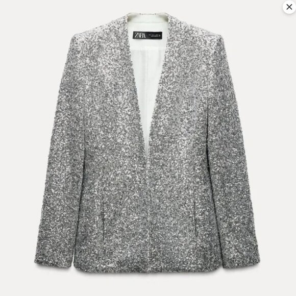 Sequin Blazer and Short Set - Picture 2 of 8